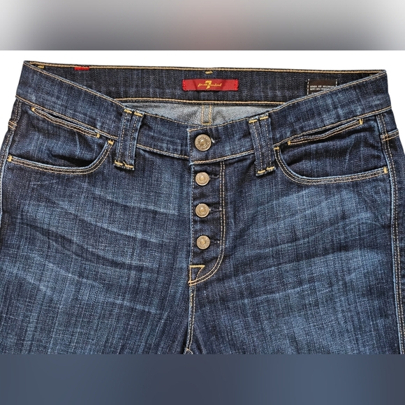 7 For All Mankind Women's Cropped/Capri With Flare Jeans. Size 28 - Picture 2 of 7